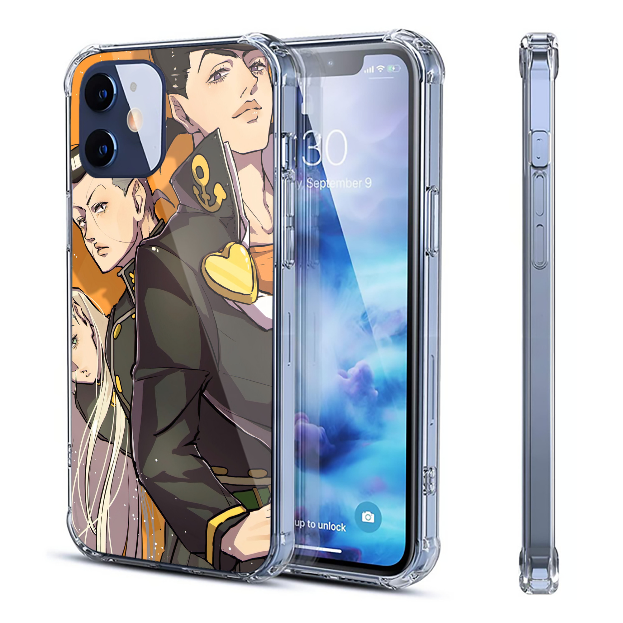 （画像用） ジョジョの奇妙な冒険 JoJo's Bizarre Adventure 【iPhone 12シリーズ対応】透明スマホケース（クリアソフトケース）